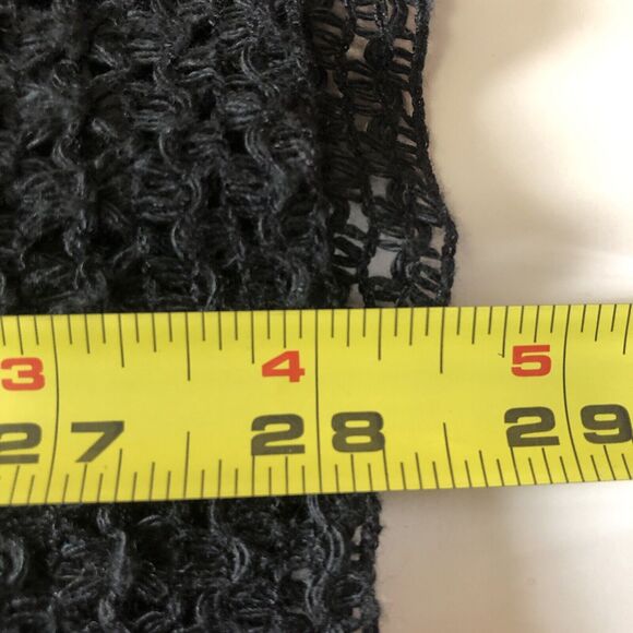 Steve Madden Women's Open Weave Short Sleeve Black Cover up OS Fits Most NWT - Picture 5 of 13